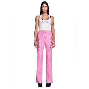 I.AM.GIA pink leather pants